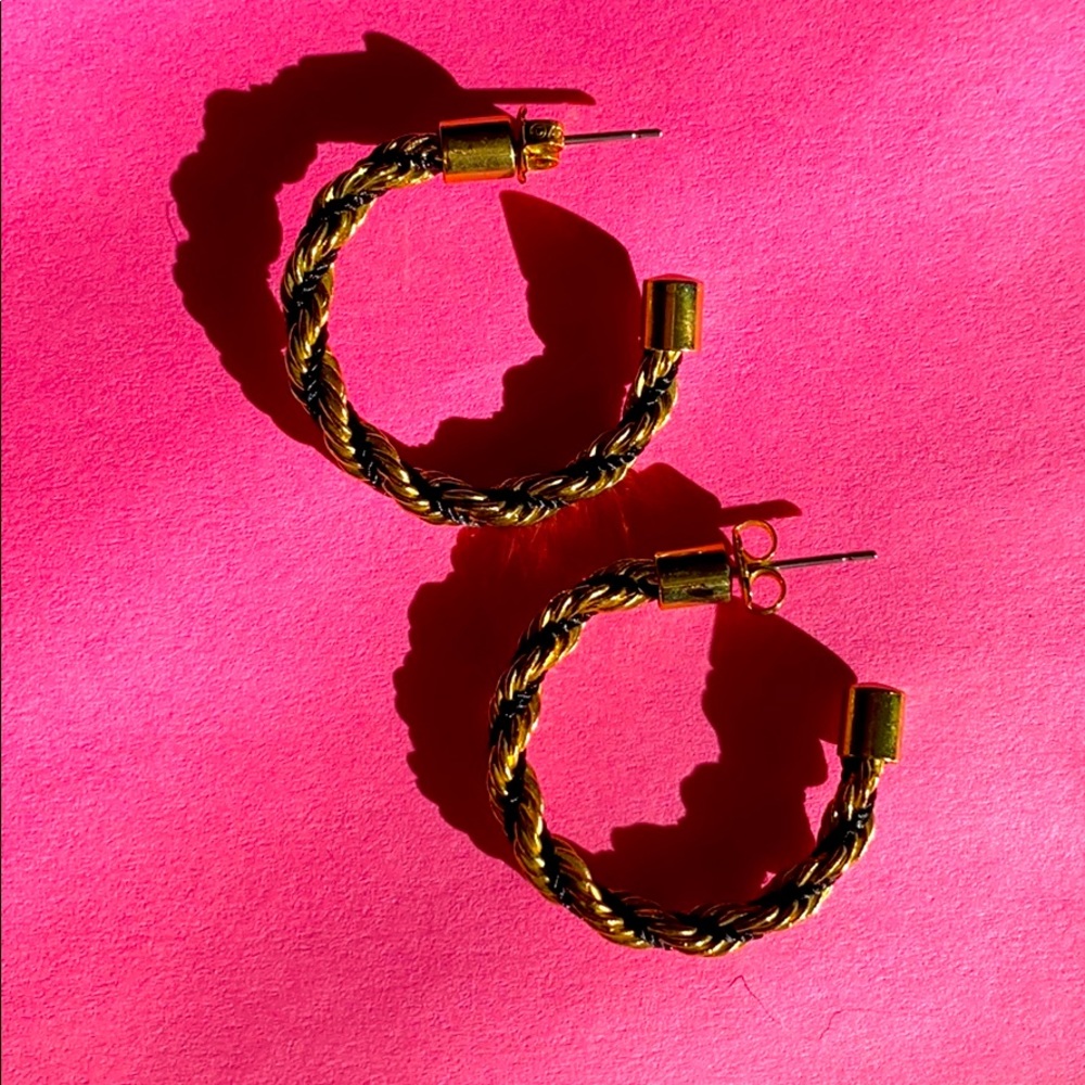 Gold earrings